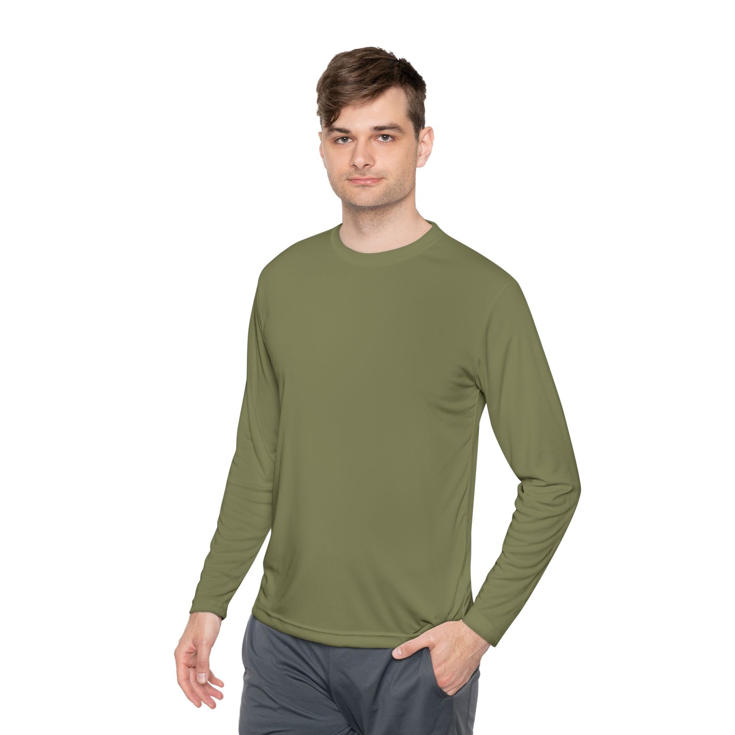 Gold ‘ONE’ Unisex Lightweight Long Sleeve Tee, Casual Shirt, Gift for Her/Him, Birthday/Anniversary Celebration, Everyday Wear
