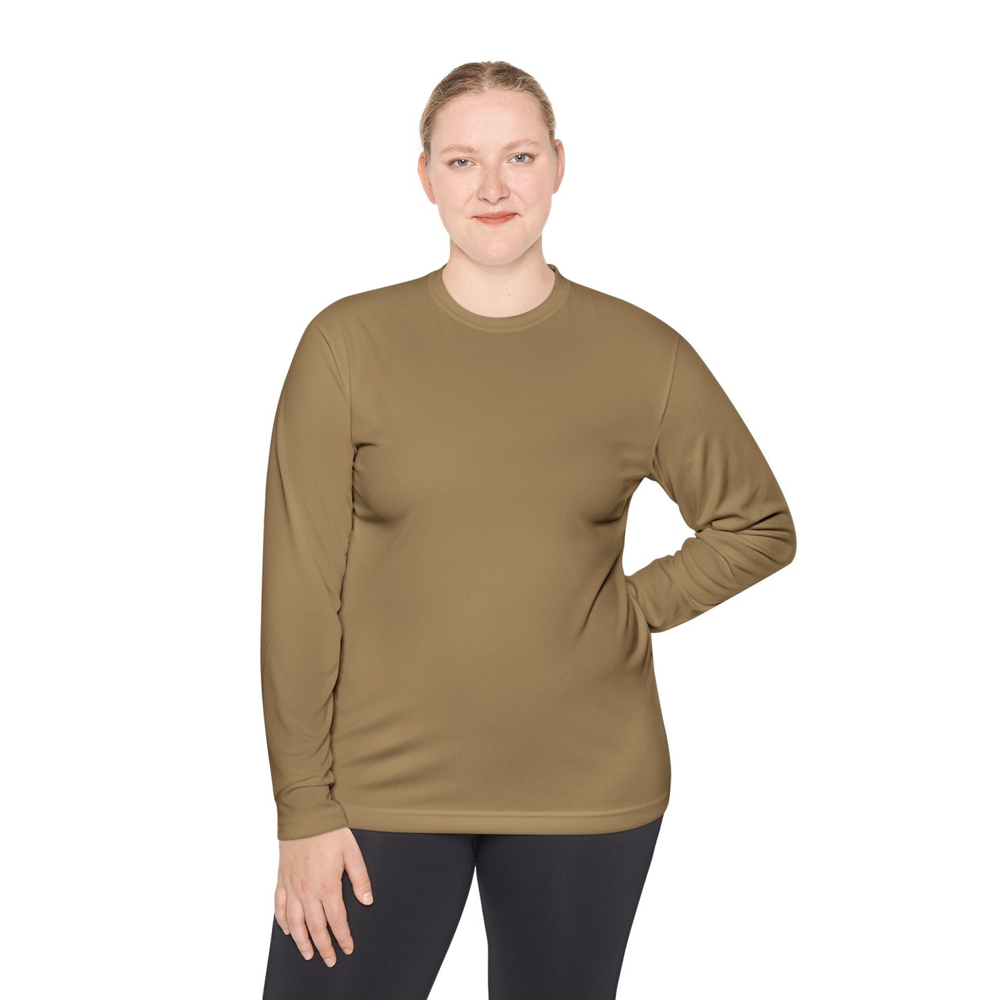 Gold ‘ONE’ Unisex Lightweight Long Sleeve Tee, Casual Shirt, Gift for Her/Him, Birthday/Anniversary Celebration, Everyday Wear