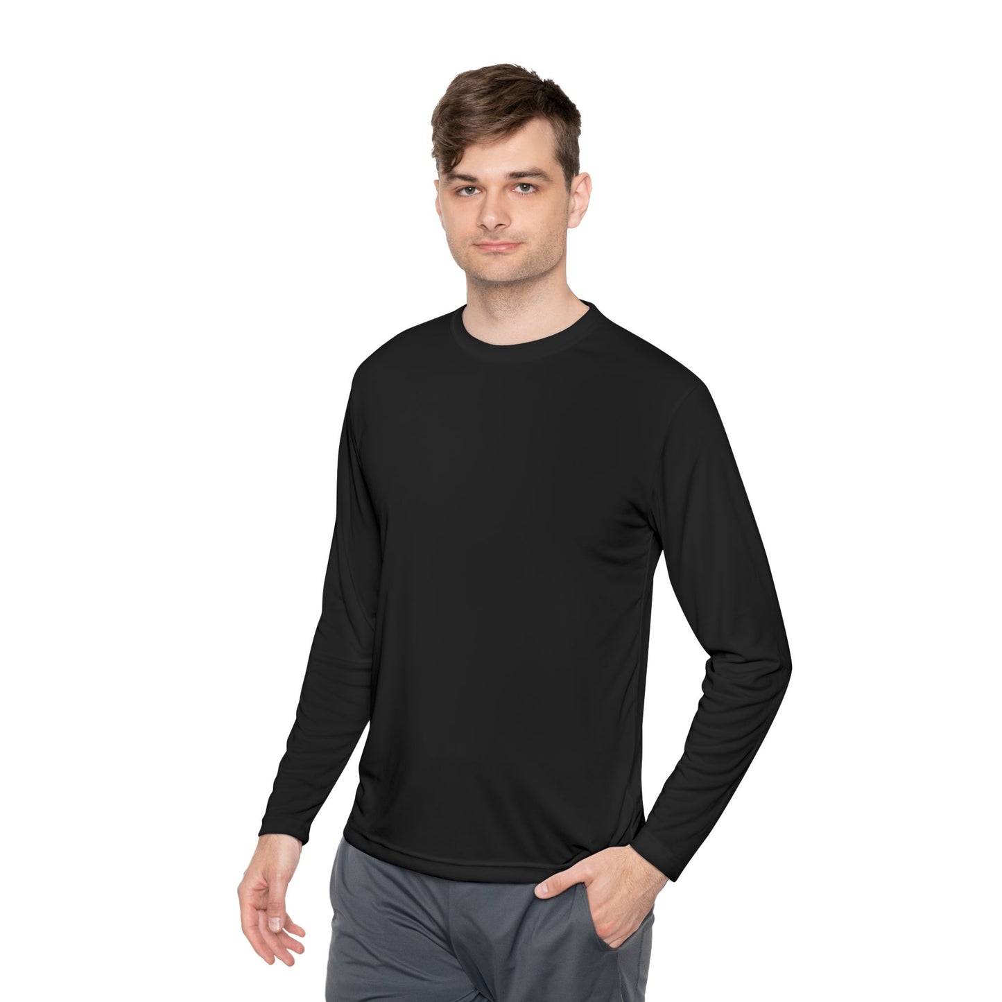 Gold ‘ONE’ Unisex Lightweight Long Sleeve Tee, Casual Shirt, Gift for Her/Him, Birthday/Anniversary Celebration, Everyday Wear