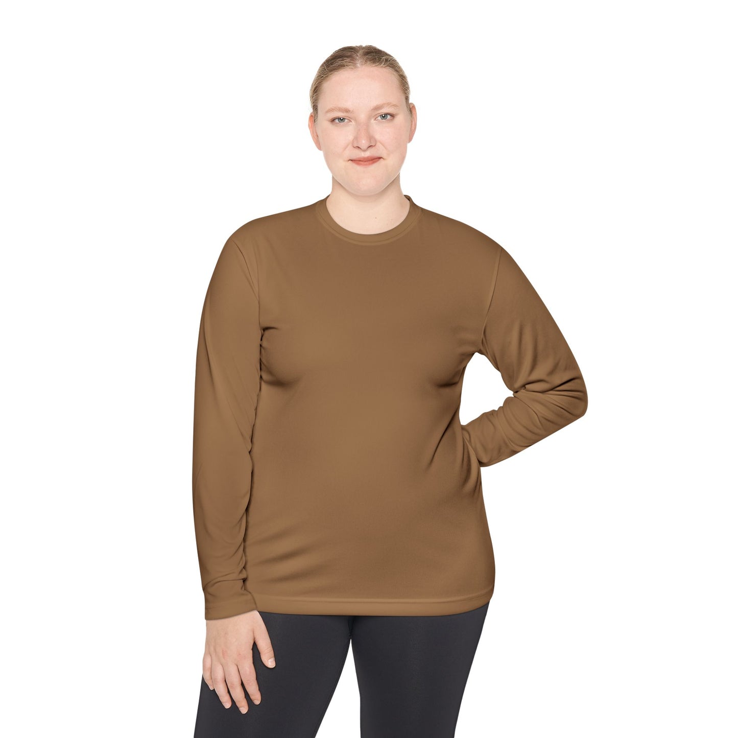 Gold ‘ONE’ Unisex Lightweight Long Sleeve Tee, Casual Shirt, Gift for Her/Him, Birthday/Anniversary Celebration, Everyday Wear
