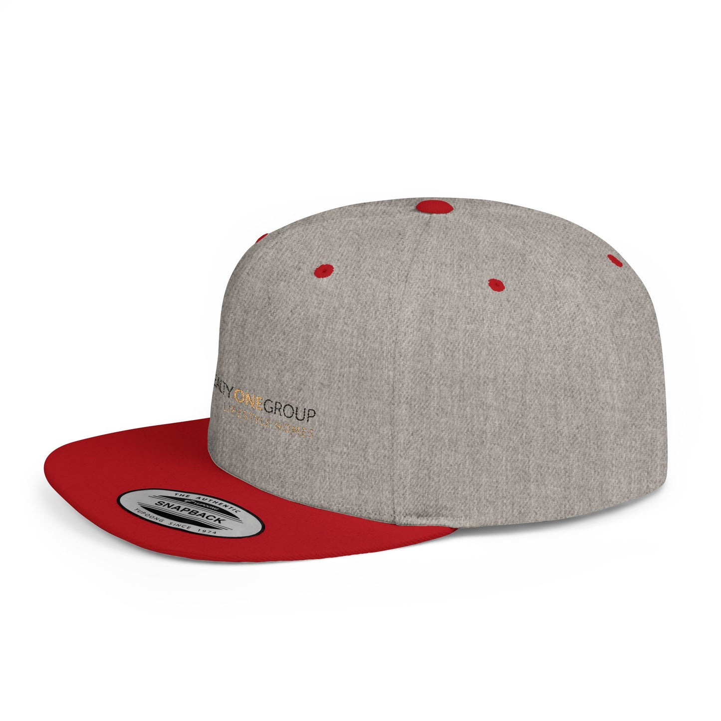Snapback Hat with Realty Group Logo, Trendy Baseball Cap, Adjustable Flat Bill Cap for Casual Wear, Perfect Gift for Real Estate [...]