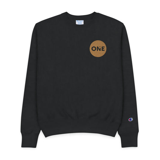 Men's Champion Crewneck Sweatshirt - ONE Design, Cozy Athleisure, Gift for Him, Casual Style, Perfect for All Seasons