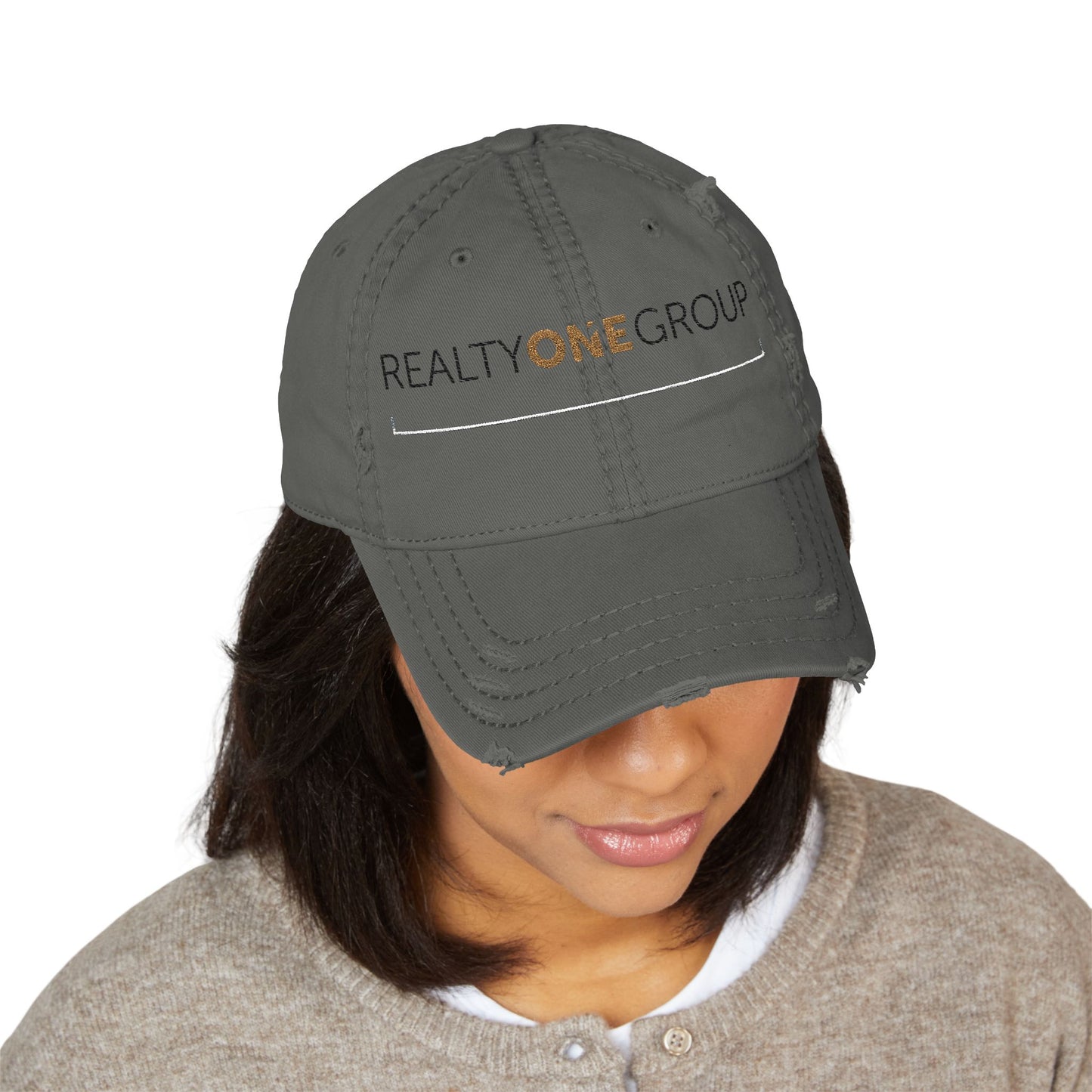 Distressed Dad Hat with Embroidery - Casual Style, Adjustable Cap, Cool Gift, Summer Accessory, Perfect for Dad's Day