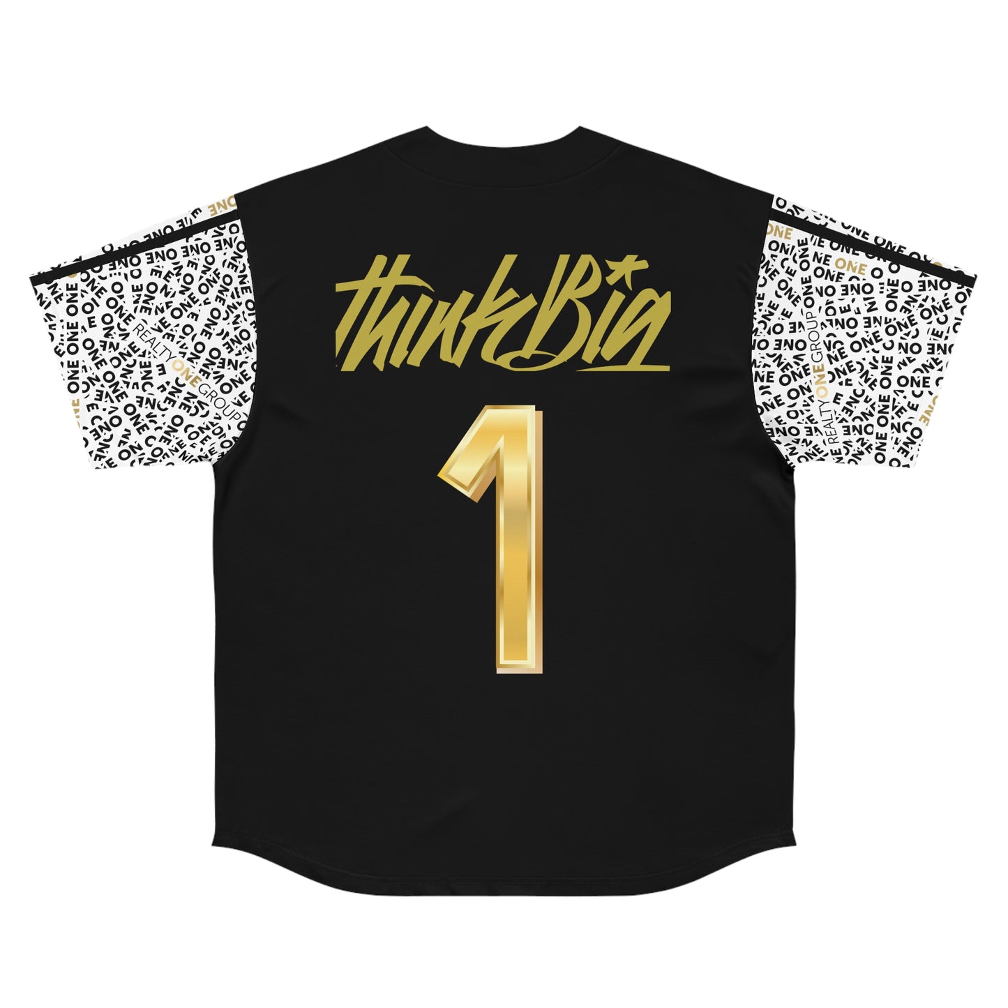 ONE - Think Big - Men's Baseball Jersey (AOP)