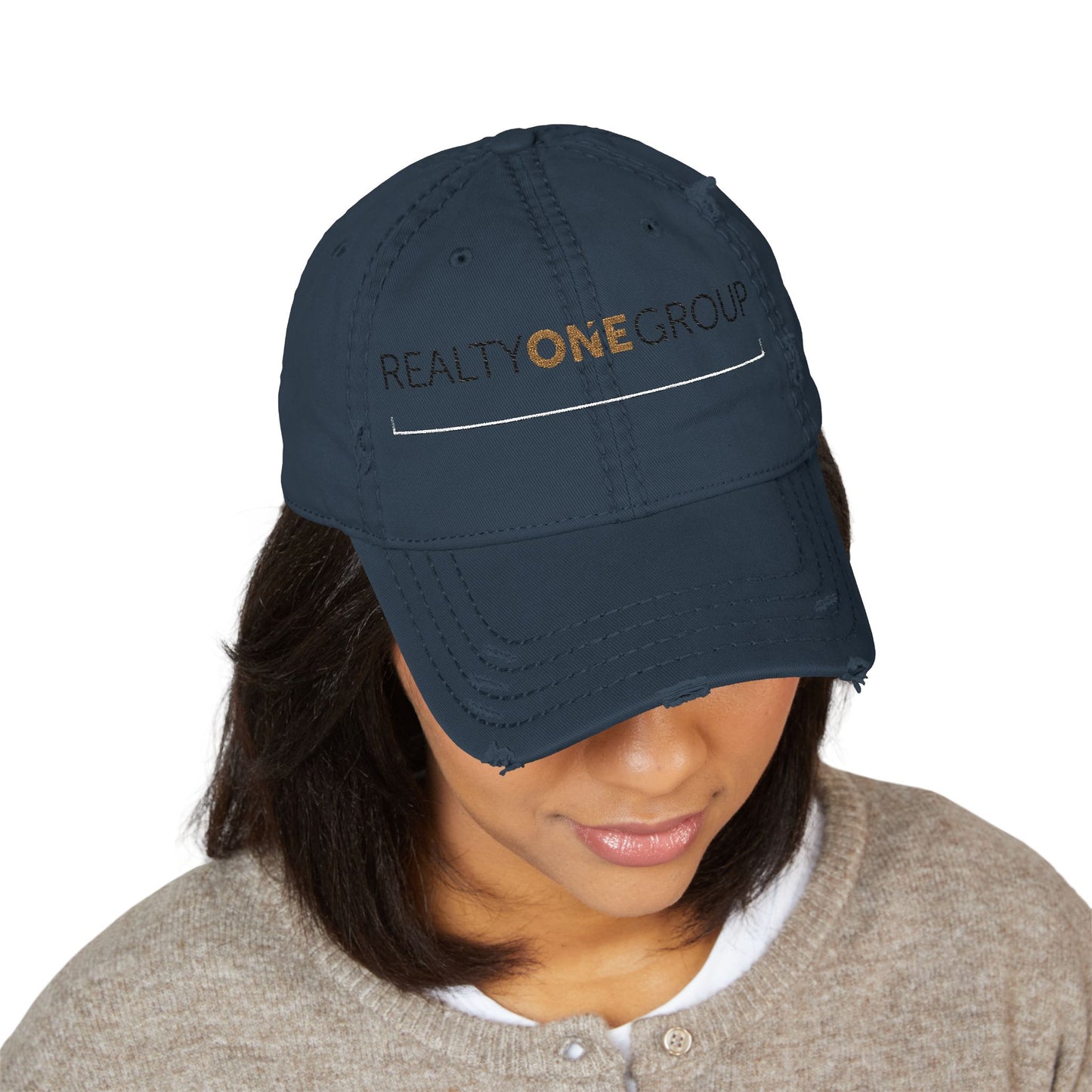 Distressed Dad Hat with Embroidery - Casual Style, Adjustable Cap, Cool Gift, Summer Accessory, Perfect for Dad's Day