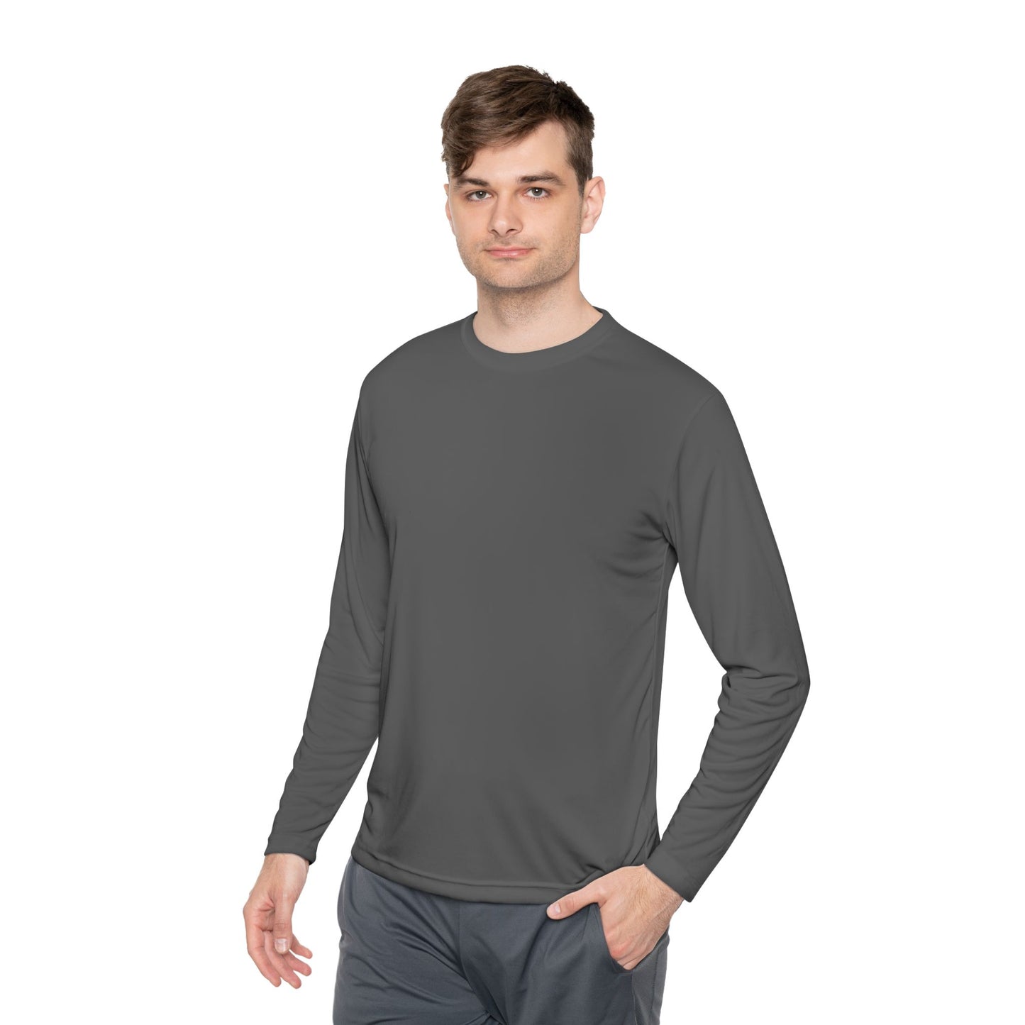 Gold ‘ONE’ Unisex Lightweight Long Sleeve Tee, Casual Shirt, Gift for Her/Him, Birthday/Anniversary Celebration, Everyday Wear