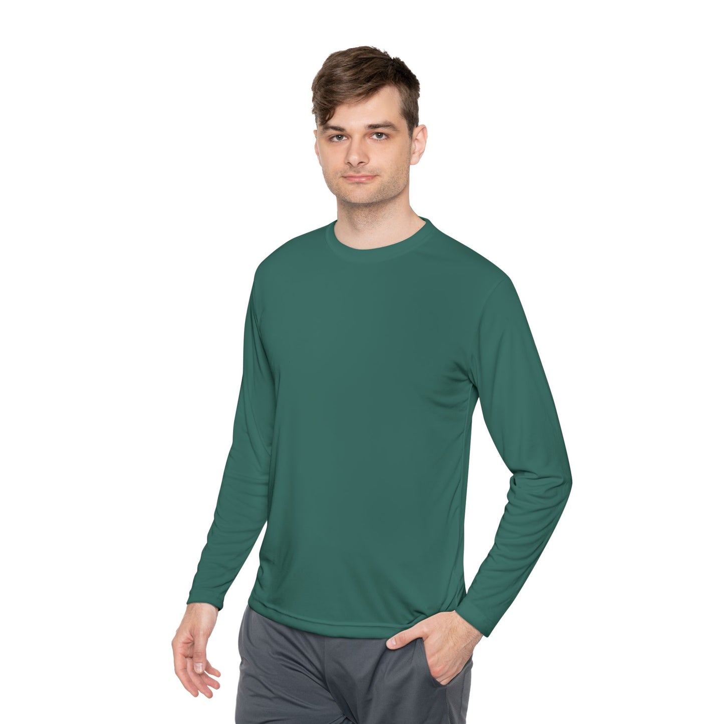 Gold ‘ONE’ Unisex Lightweight Long Sleeve Tee, Casual Shirt, Gift for Her/Him, Birthday/Anniversary Celebration, Everyday Wear
